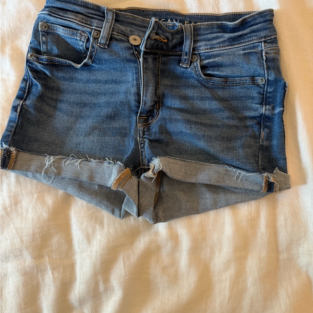 American Eagle Outfitters Dark Blue Jean Shorts